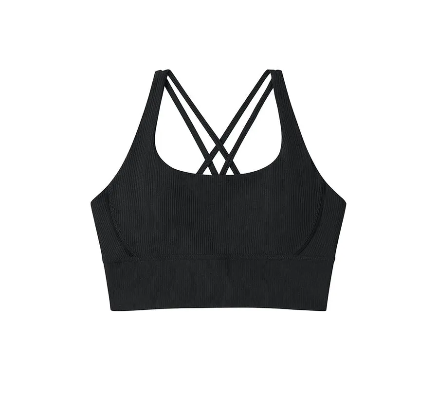 TARRAMARRA Criss-cross Back Flow Ribbed Sports Bra