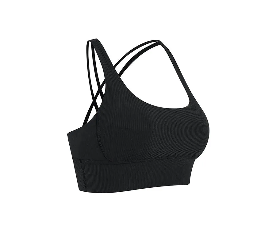 TARRAMARRA Criss-cross Back Flow Ribbed Sports Bra