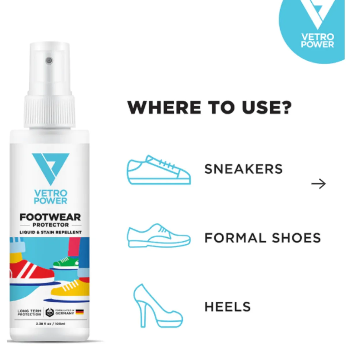 Vetro Power Footwear Protector - 100ml
