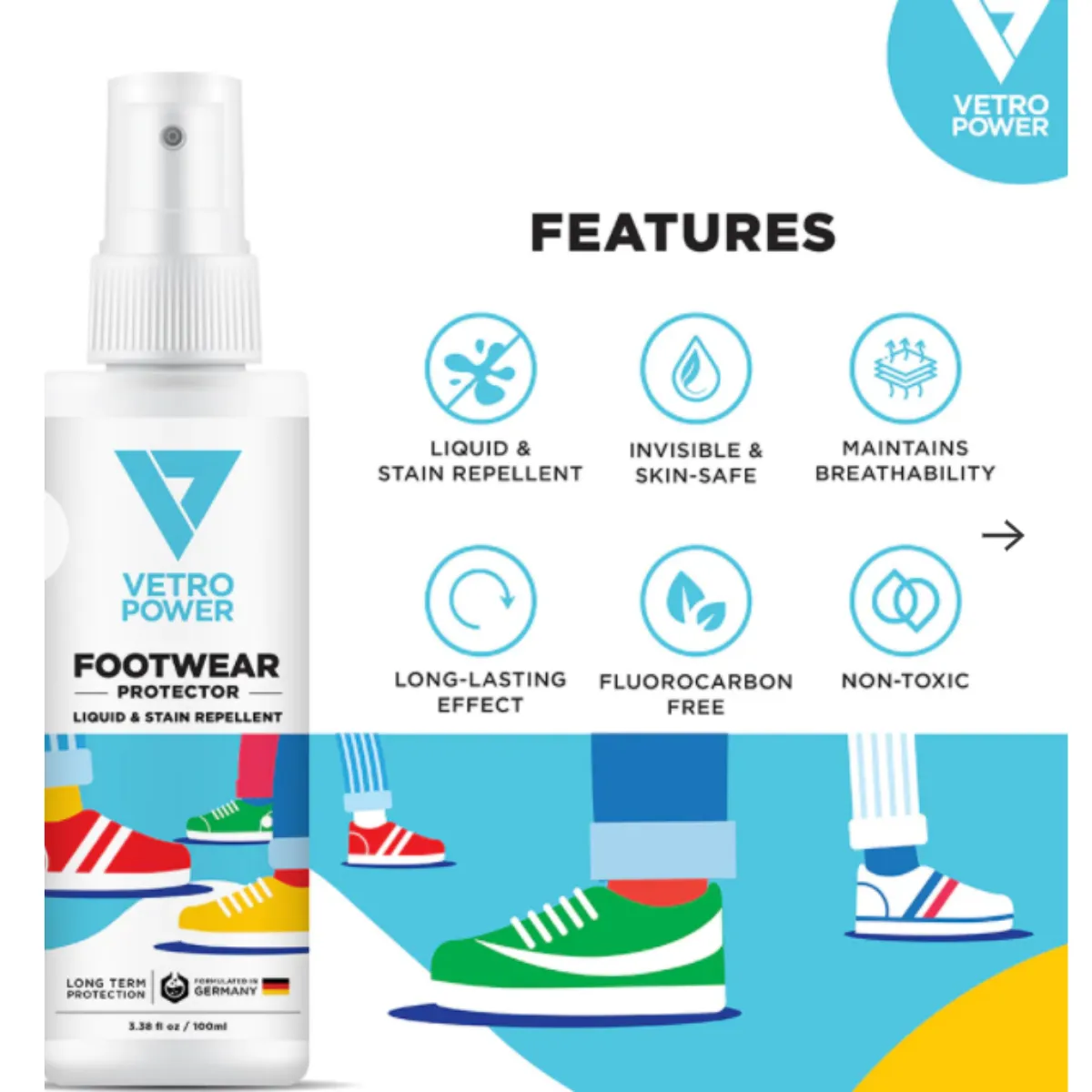 Vetro Power Footwear Protector - 100ml