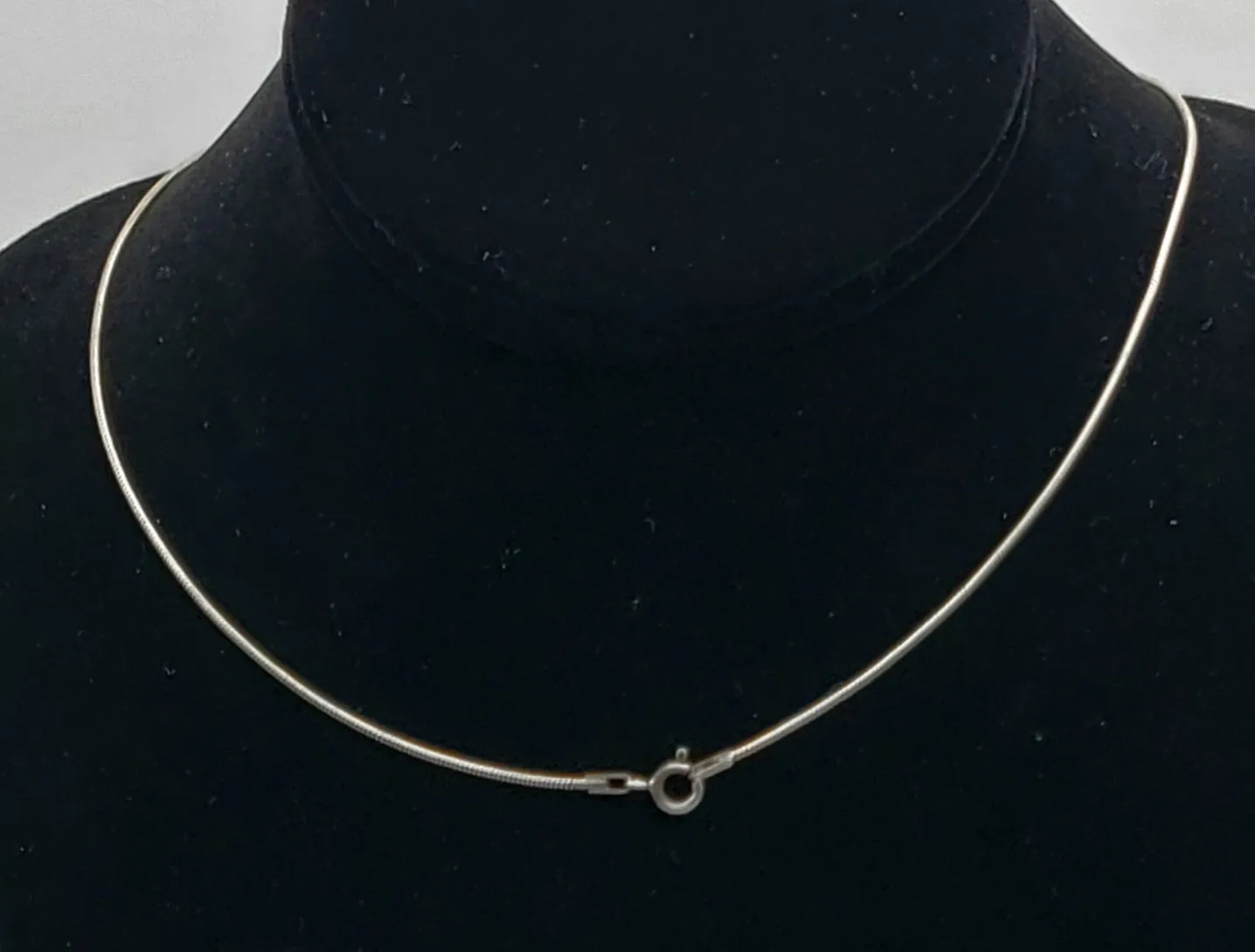 Vintage Sterling Silver Football Pendant on Sterling Silver Necklace - 19.75"
