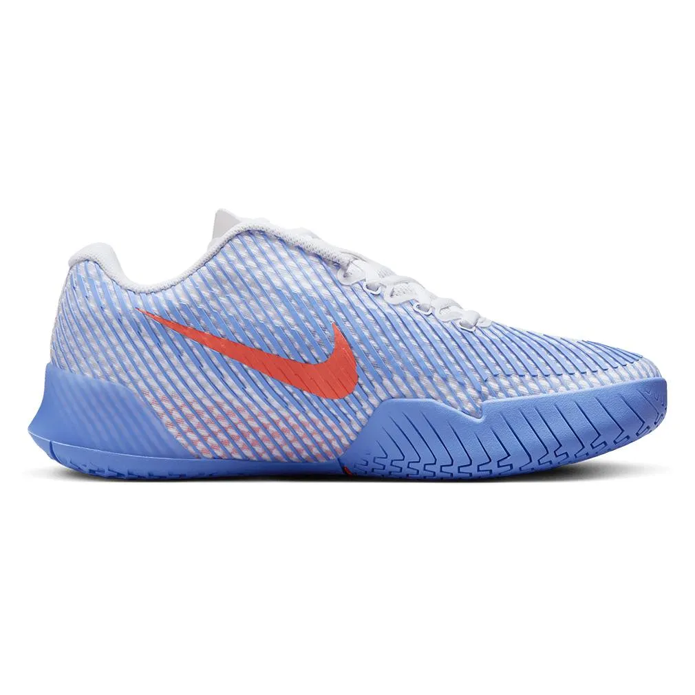 Women`s Air Zoom Vapor 11 Tennis Shoes White and Hyper Royal