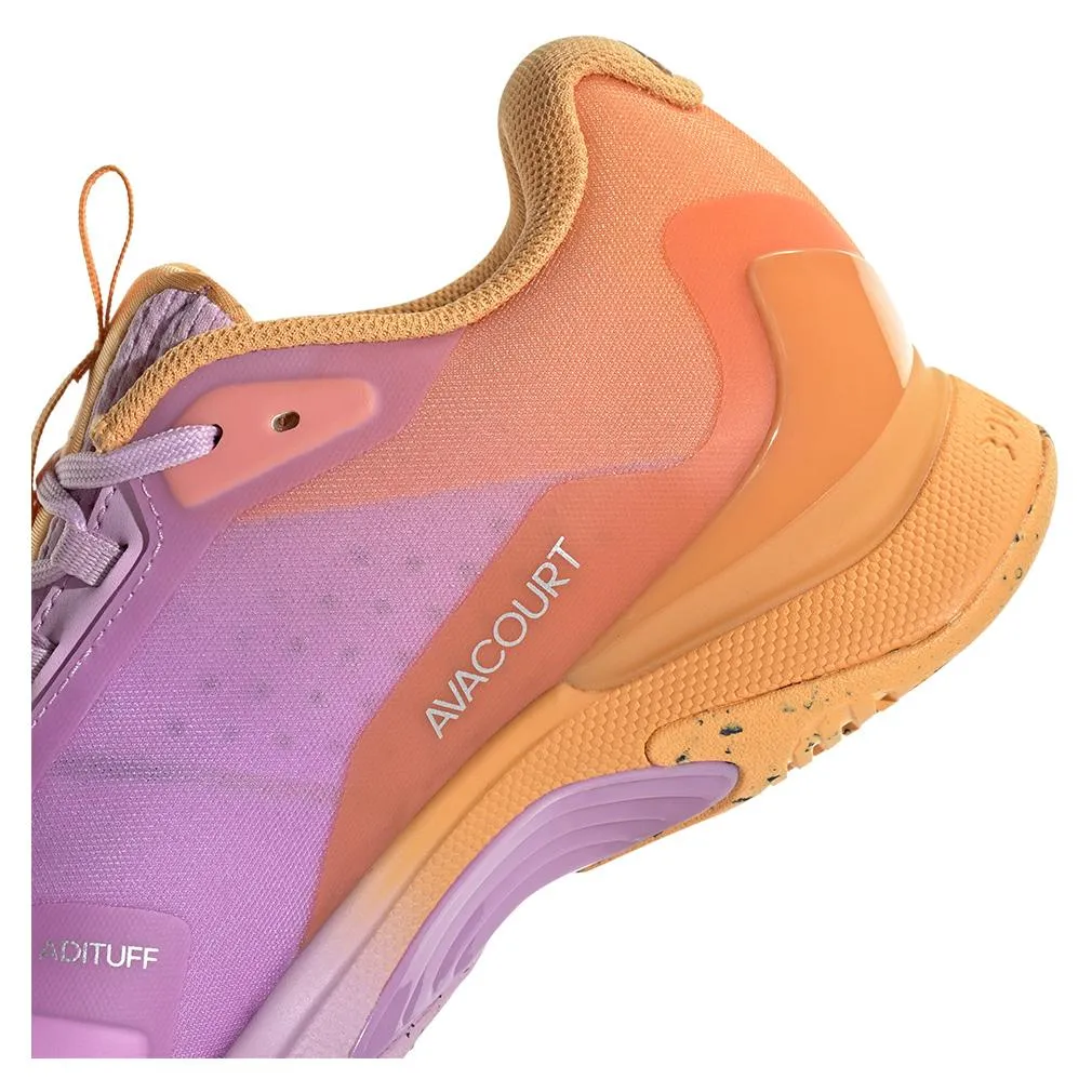 Women's Avacourt 2 Tennis Shoes Hazy Orange and Legend Ivy