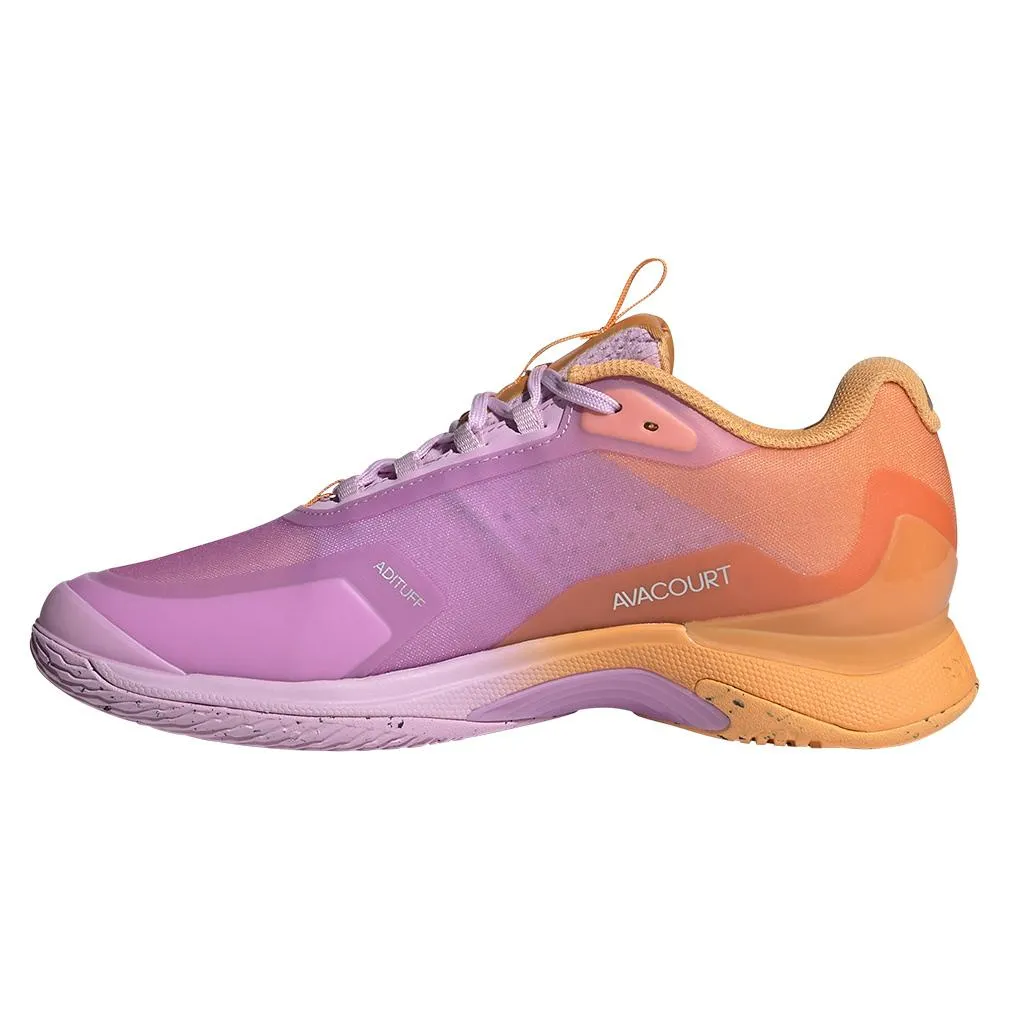 Women's Avacourt 2 Tennis Shoes Hazy Orange and Legend Ivy