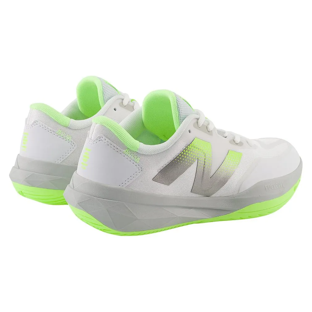 Women's FuelCell 796v4 D Width Tennis Shoes White and Bleached Lime